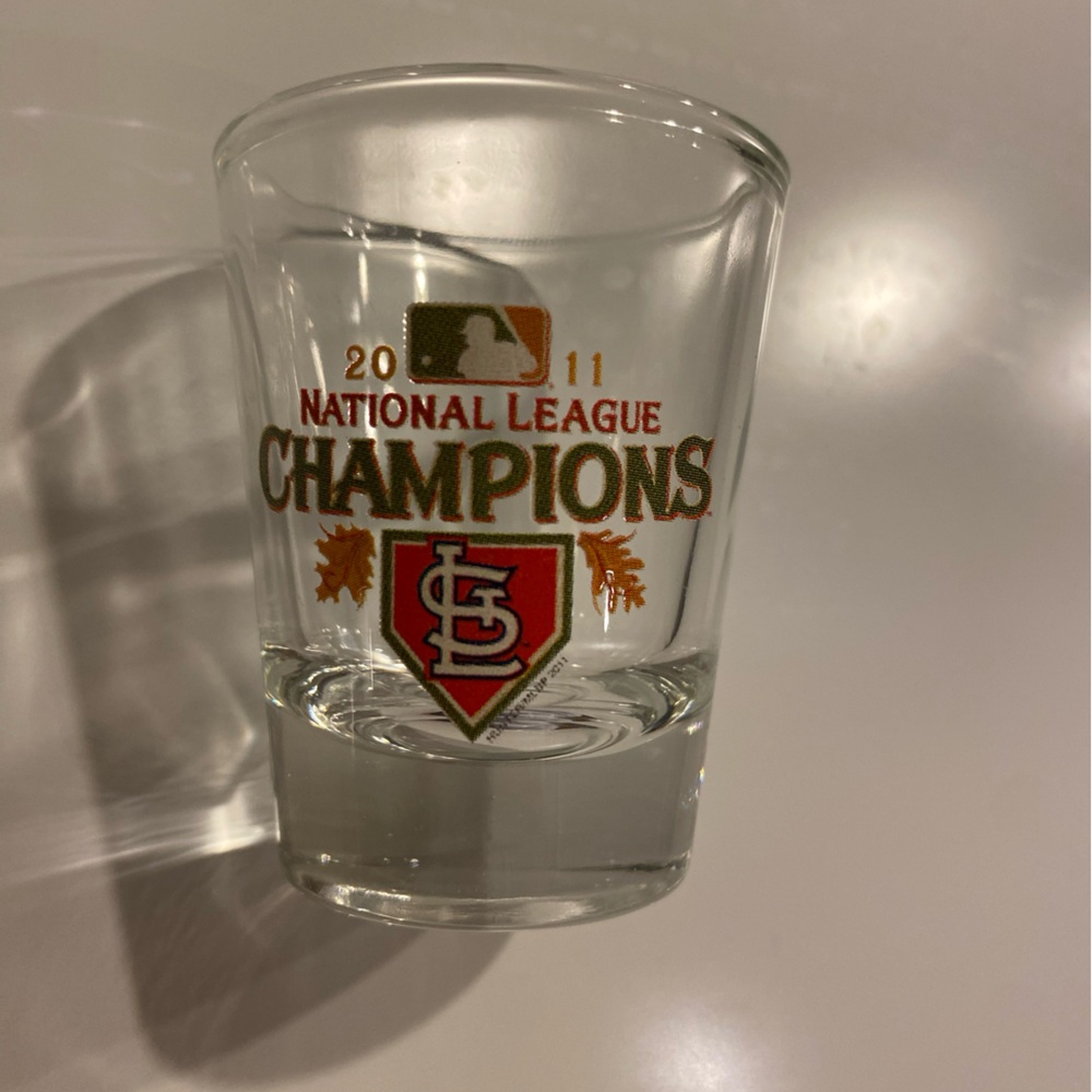 Saint Louis Cardinals 2011 National League Champions Shotglass
